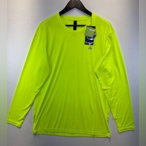 NWT Nepest UPF 50+ UV Block Neon Yellow long sleeve T-shirt mens sz XL workwear